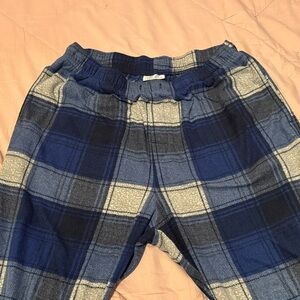 Blue and Cream Plaid Pants